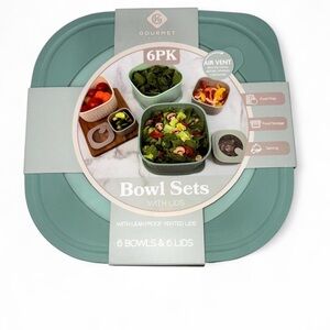 Gourmet 6-Piece Bowl Set with Lids